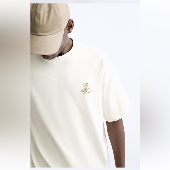 Zara contrasting embroidery t-shirt - Picture 3 of 3